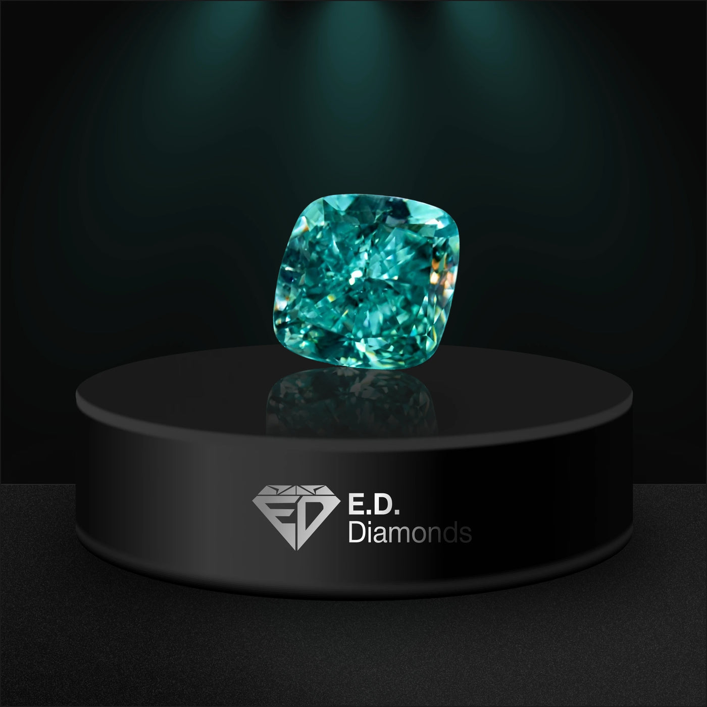 Fancy Vivid Blue-Green