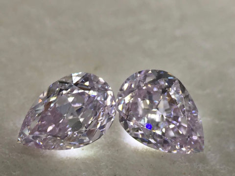 GIA Match Pair  0.63ctw  Fancy Light Purplish Pink